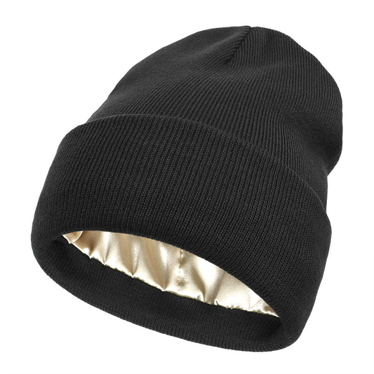 Bonnet chaud doublé de satin