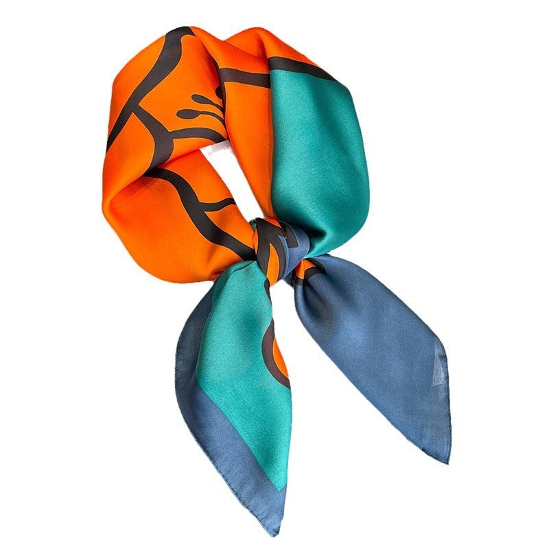 Foulard Chic en Satin - Élégance et Légèreté